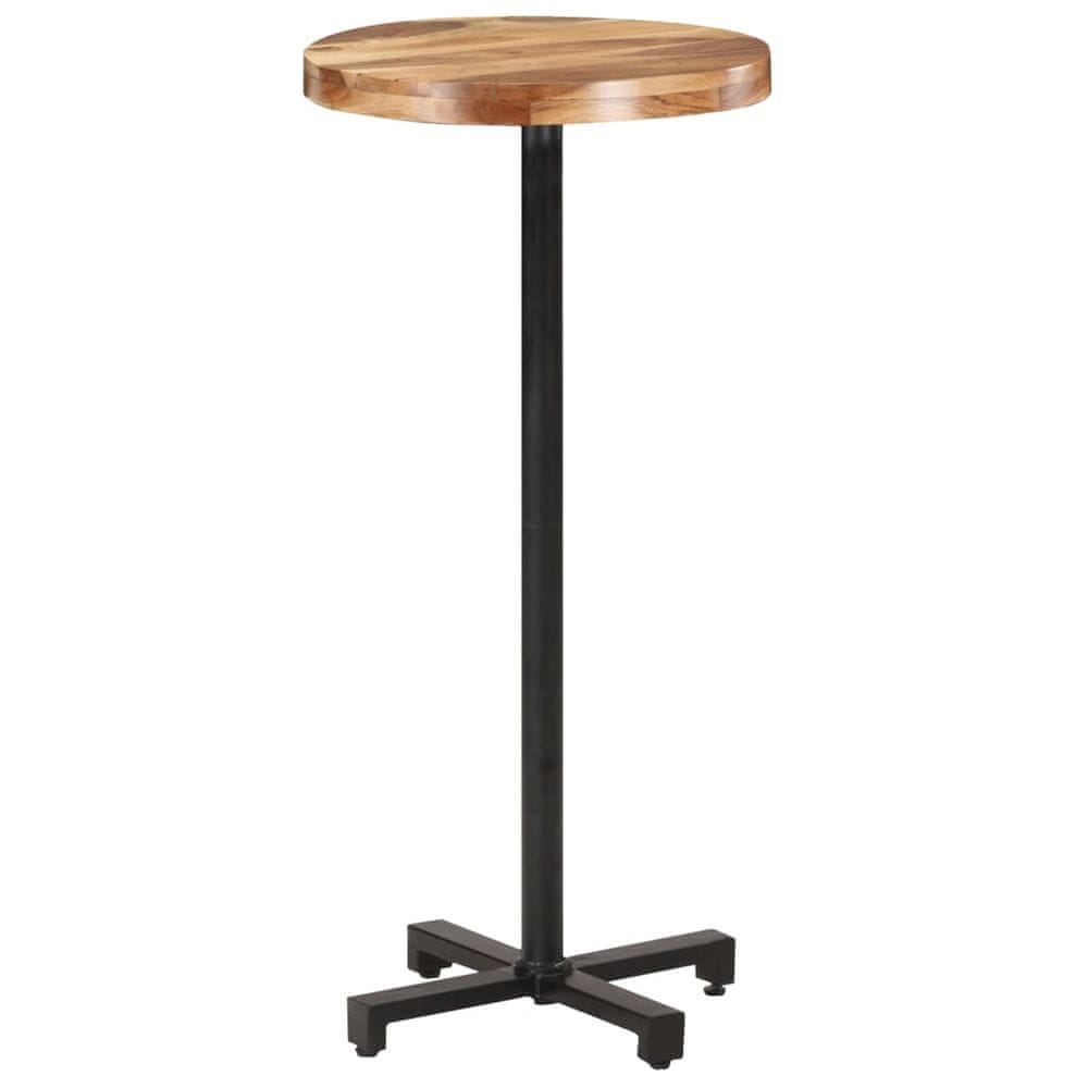 Petromila vidaXL Barový stôl Ø50x110 cm masívne akáciové drevo